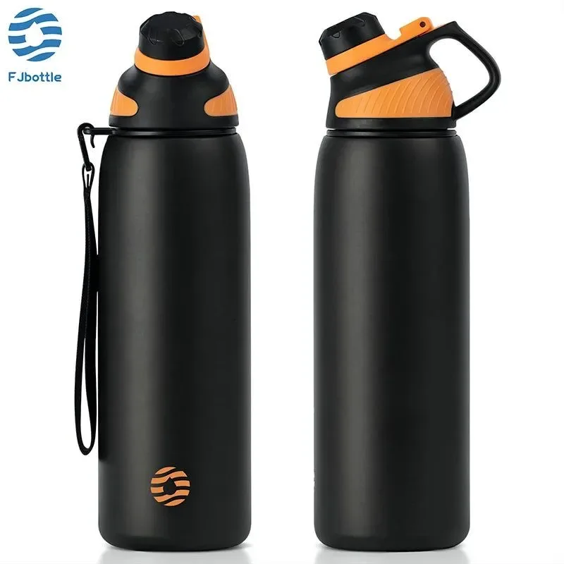 Excellent 1000ml Stainless Steel Vacuum Flask Magnetic Lid Insulated Water Bottle for Cycling Outdoor Sports Official