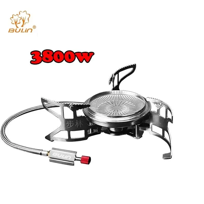 Practical 3800W Windproof Portable Gas Stove for Camping High-Altitude Cooking Safe