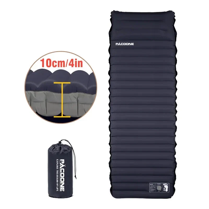 Green Ultralight Self-Inflating Camping Mattress Built-In Pump Fine Crafted