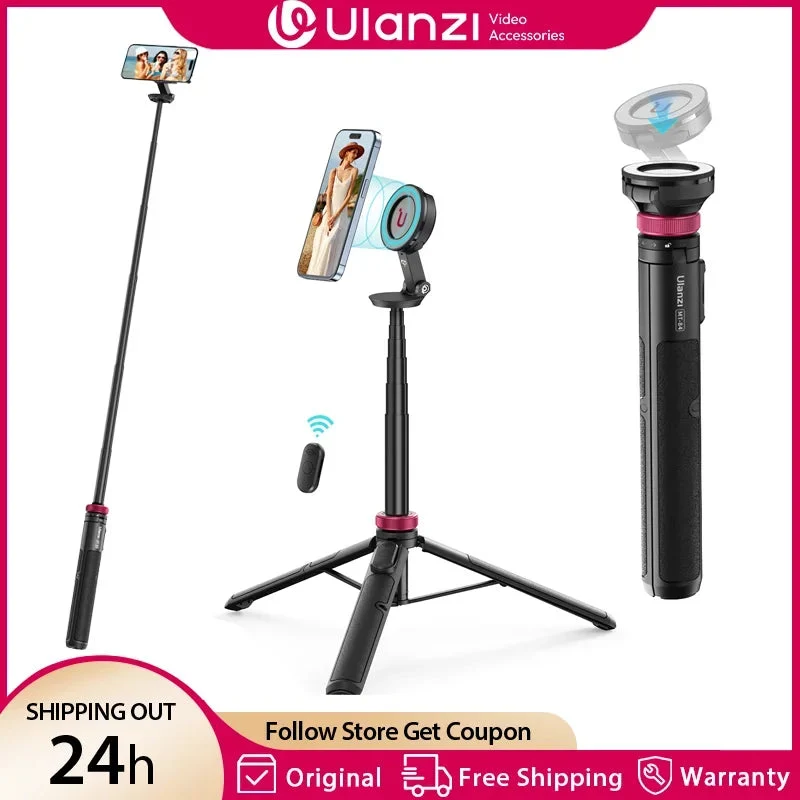 Authentic MagSafe Selfie Stick Tripod 1.53M Bluetooth Remote iPhone User-Friendly