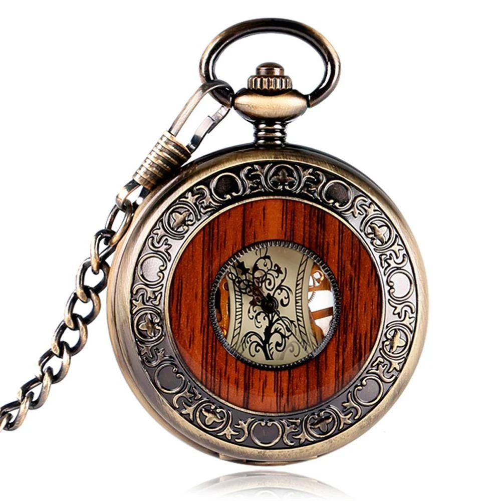 Flexible Antique Mechanical Pocket Watch Solid