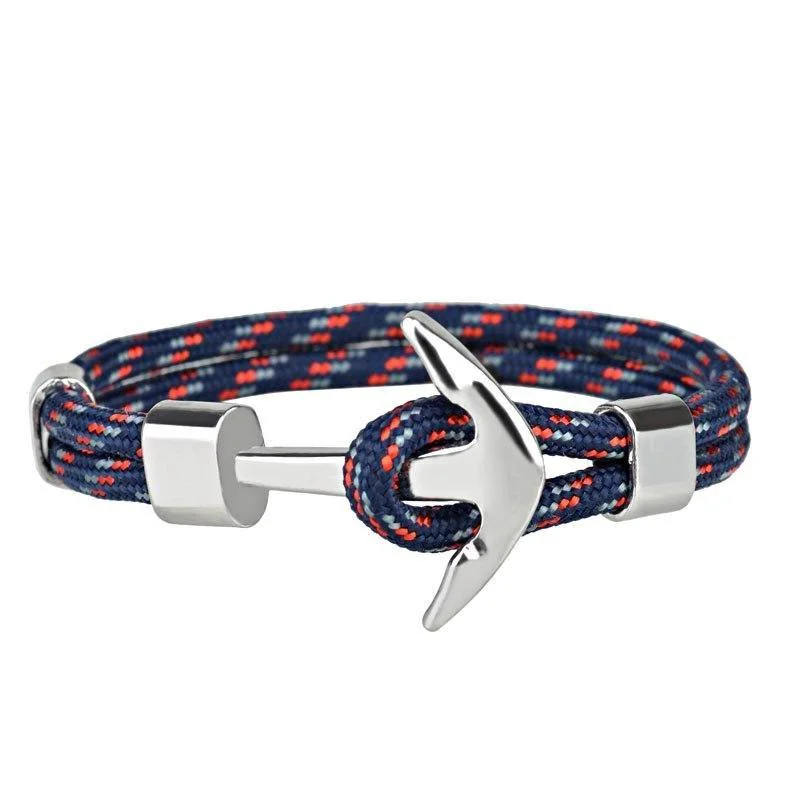 Traditional Torino Silver Anchor Bracelet Efficient