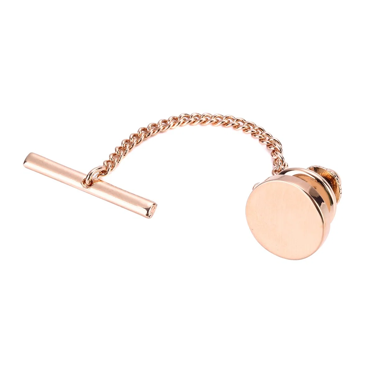 Lightweight Hugo Round Solid Tie Tack First-Class