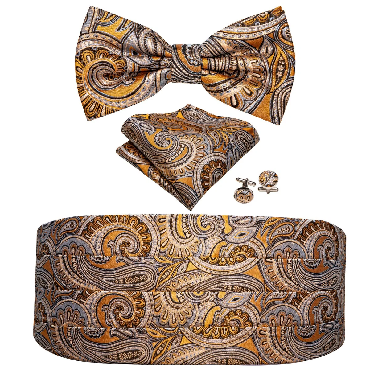 Proven Paisley Silk Cummerbund Set Casual