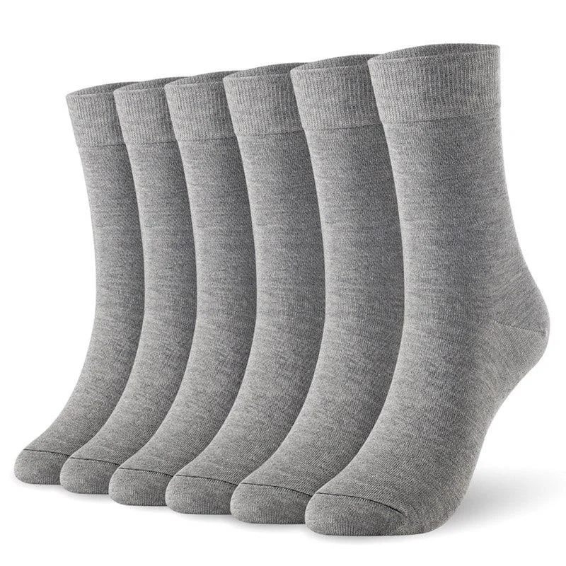 Effective High Bamboo Fiber Business Socks 3 pairs Set Fine