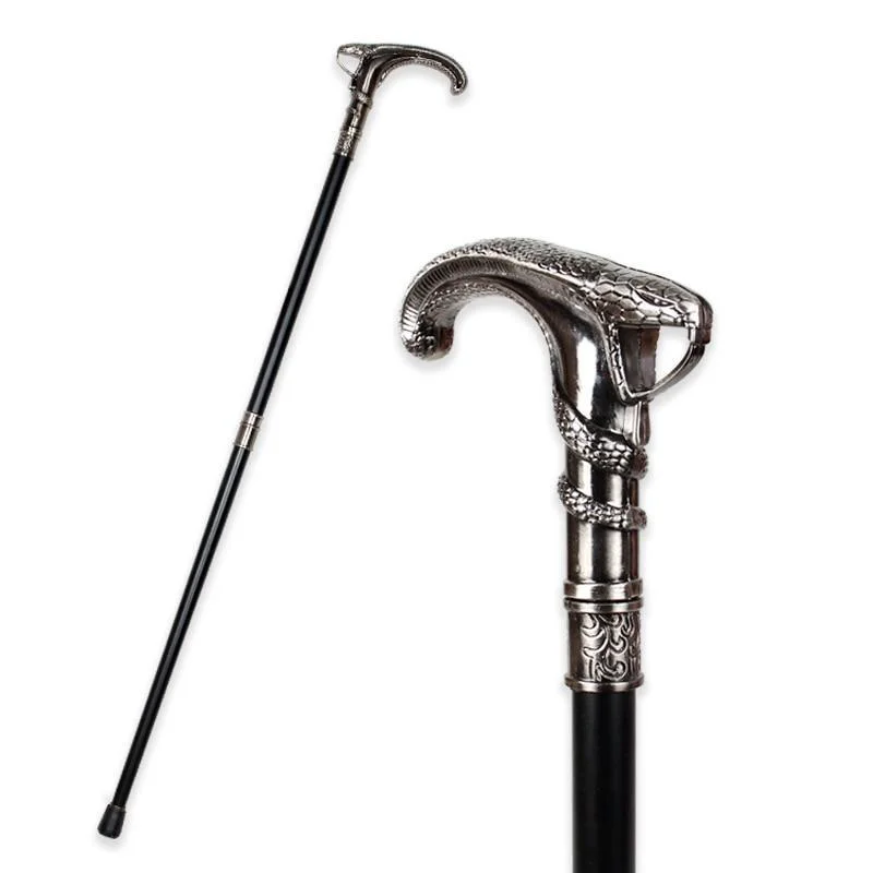 Carefully Designed Arthur Wooden Walking Stick With Cobra Head Handle Enhanced