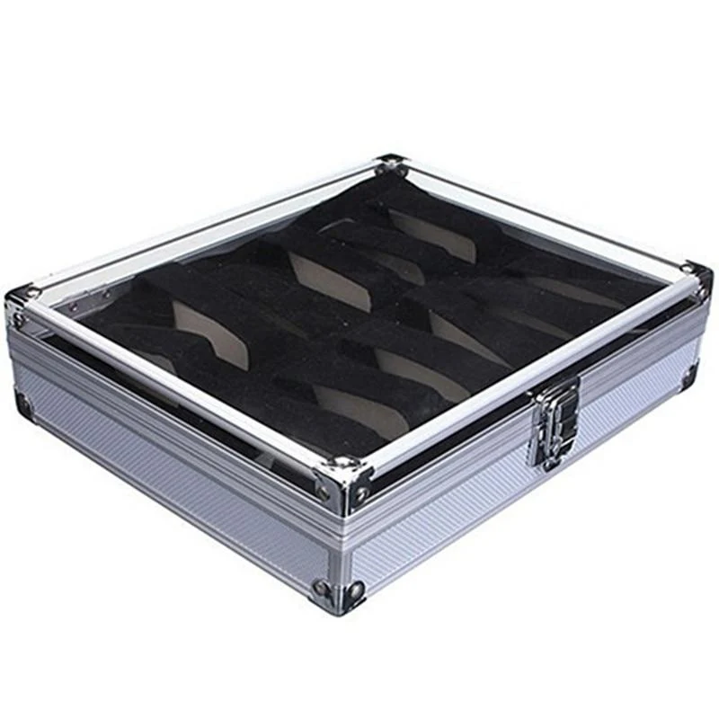 Consistent Gennaro Aluminium Watch Organizer Safety Box 6-12 Slots Original