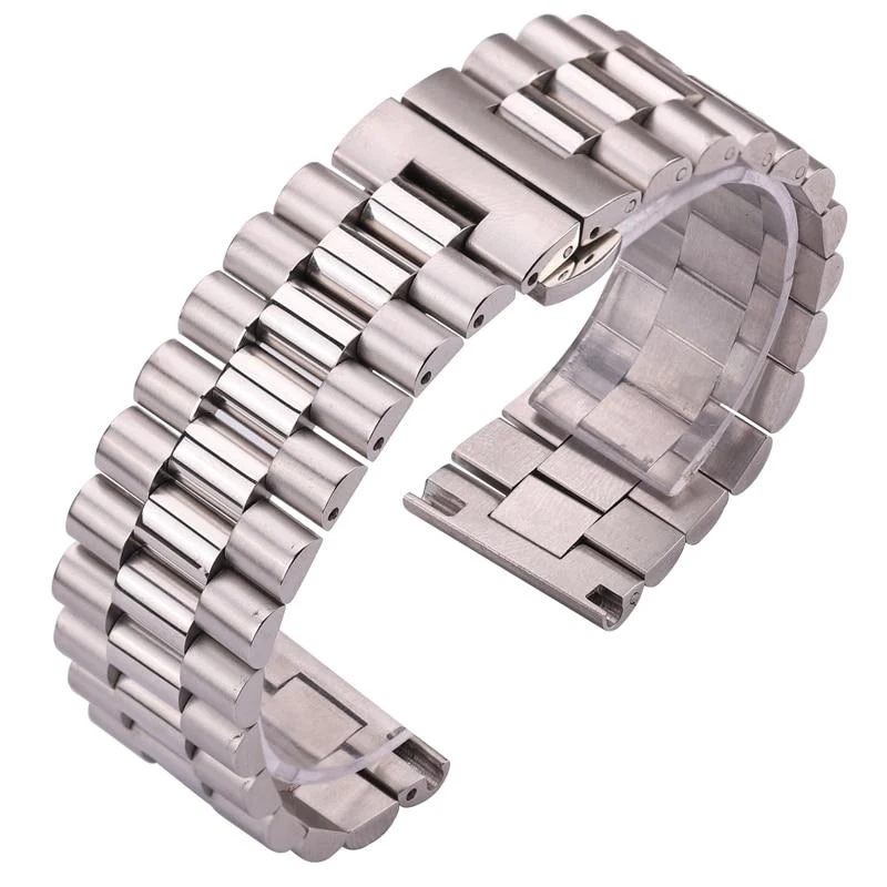 Fast Jules Stainless Steel President Watch Bracelet With Butterfly Clasp Prestigious