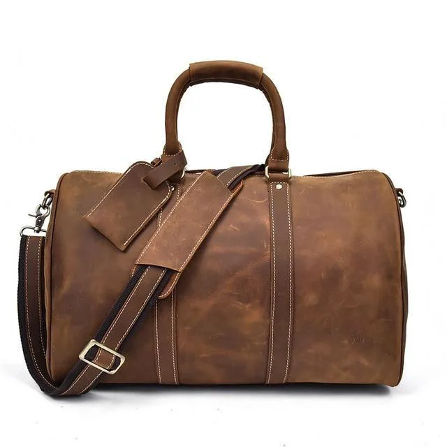 Exceptional Jonathan Medium Cow Leather Duffel Bag Elegant