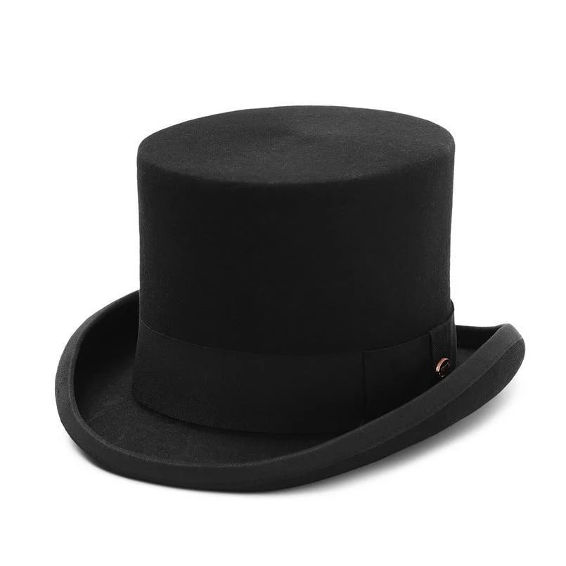 Durable William Sombrero de copa de fieltro de lana Modern