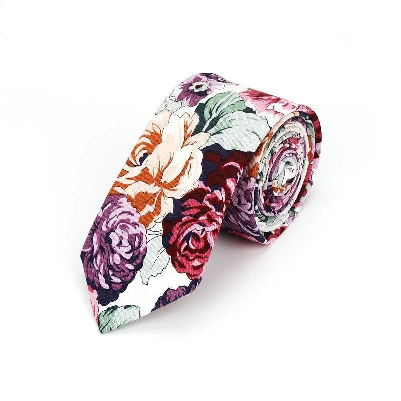 Reliable Corbata de algodón suave con flores High-Quality