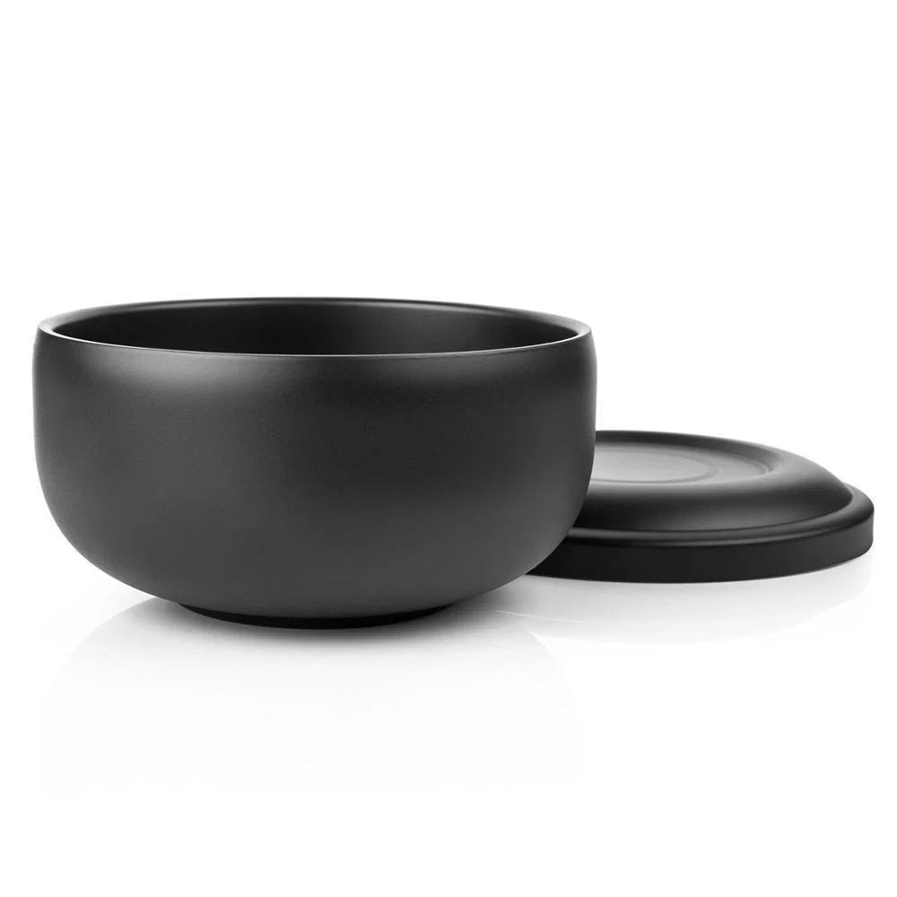 Trendy Jabonera de afeitar grande de acero inoxidable negro Fine Crafted