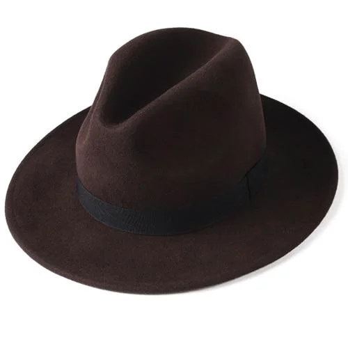 Versatile Sombrero fedora clásico de fieltro de lana Authentic