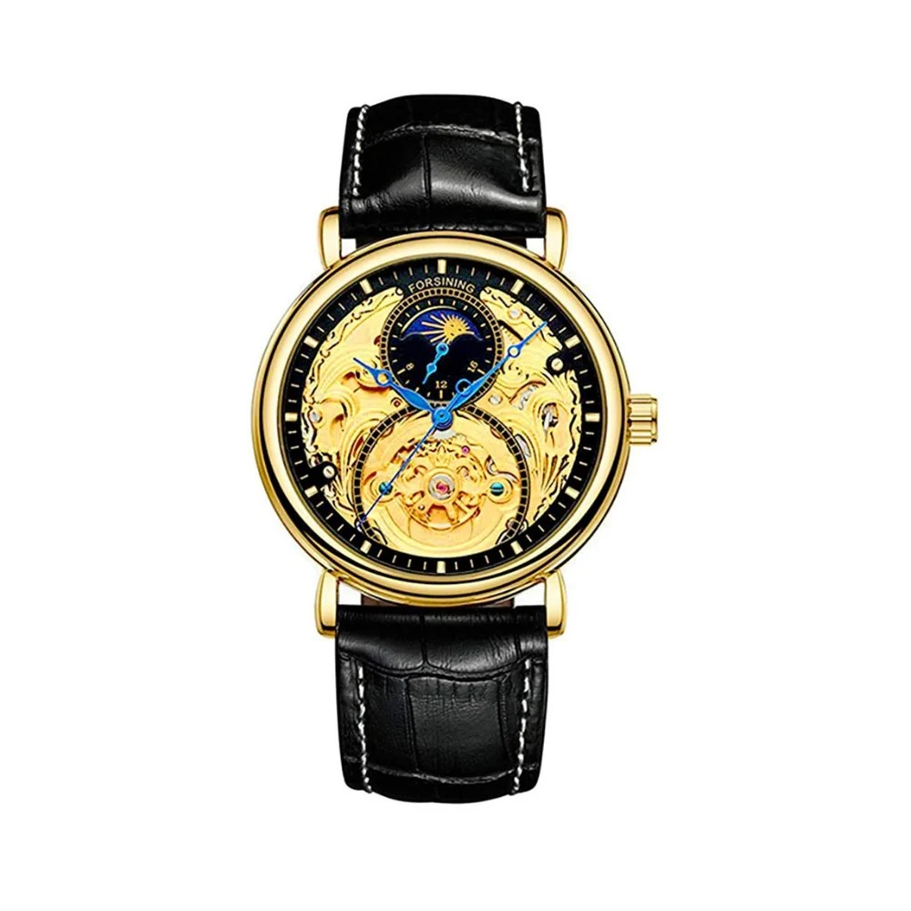 Premium Material Francois Calendario Reloj mecánico esqueleto Superior
