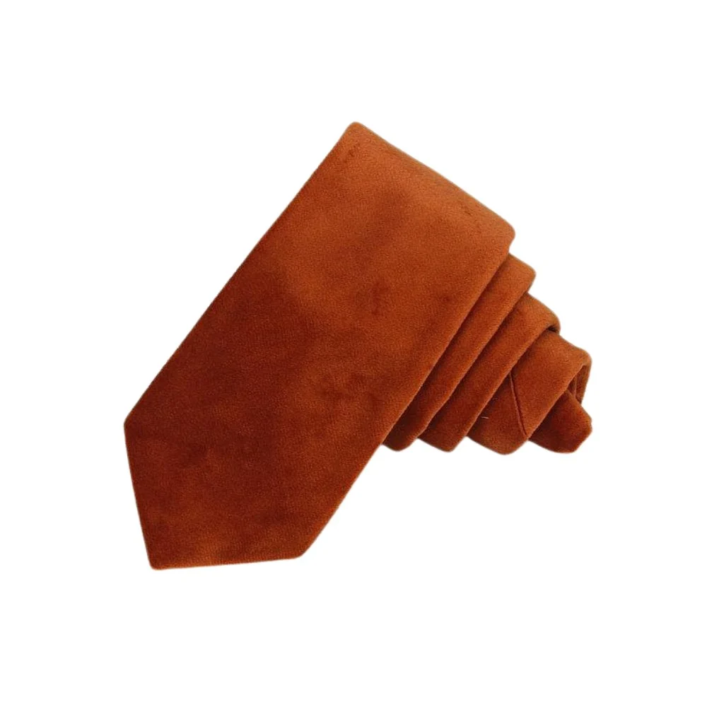 Safe Corbata de terciopelo liso Dependable