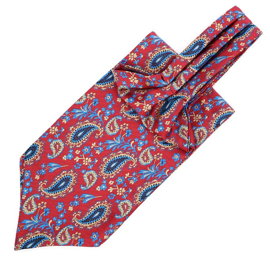 Sustainable Corbata Ascot Teardrop Paisley Pequeña Trusted