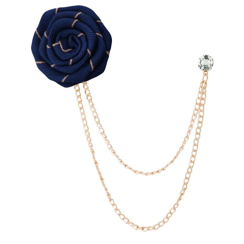 High-End Alfiler de borla a rayas rosa satinado Exceptional