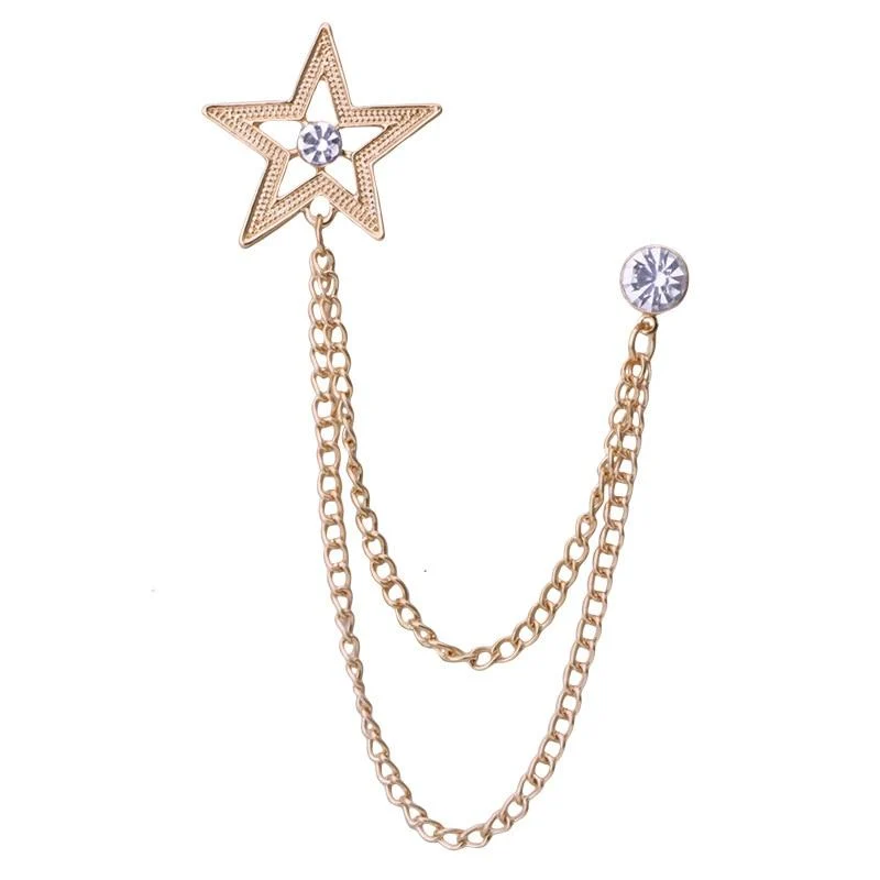 Trendy Alfiler de borla con estrella Certified
