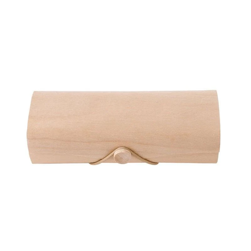 Reusable Estuche rígido minimalista de madera para gafas de sol Refined