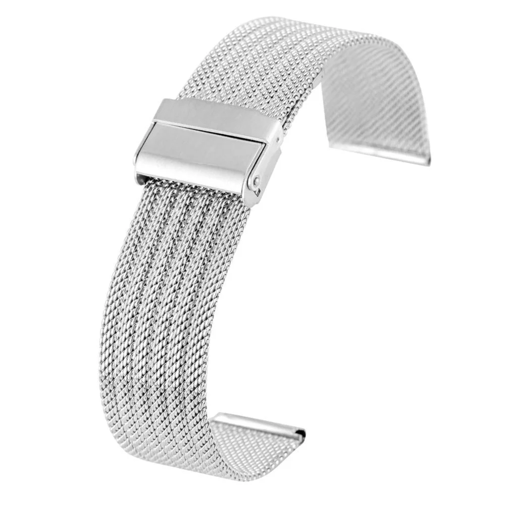 High-Performance Luigi Correa de reloj de malla milanesa de acero inoxidable Trendy