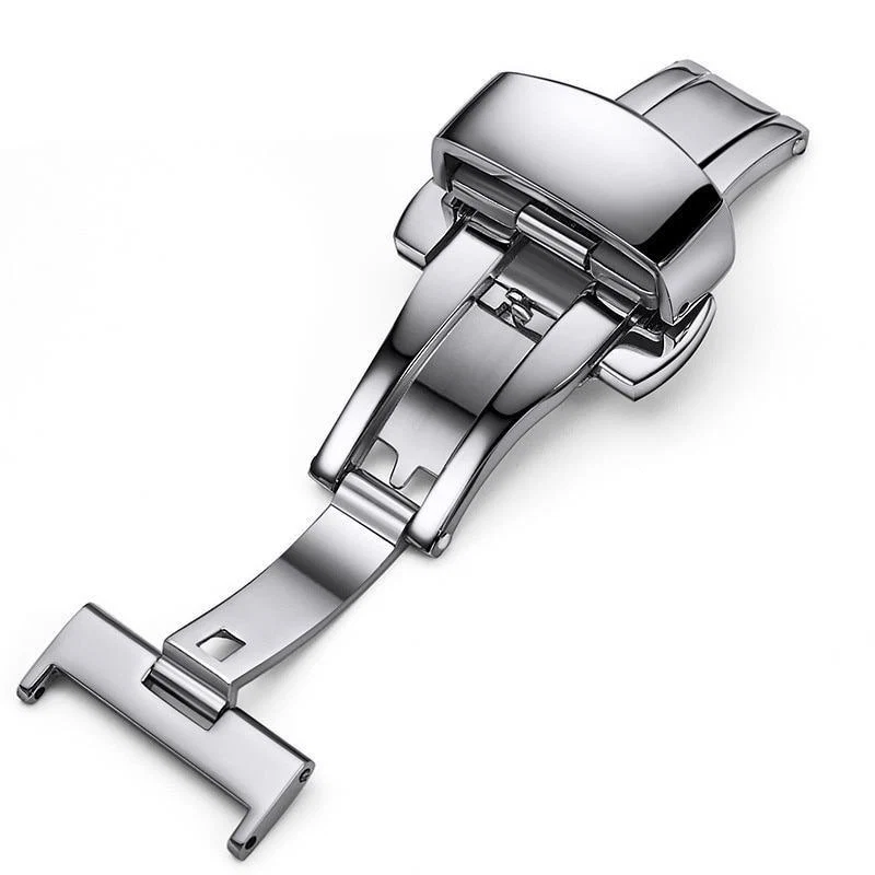 High-Grade Cierre desplegable con doble pulsador de acero inoxidable 316L Responsible