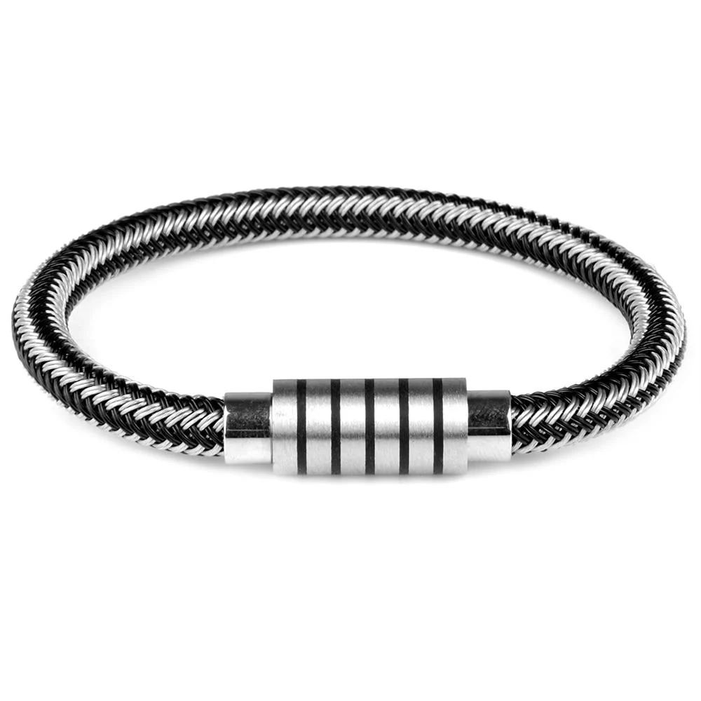 Consistent Alio Pulsera de cuerda metálica Traditional