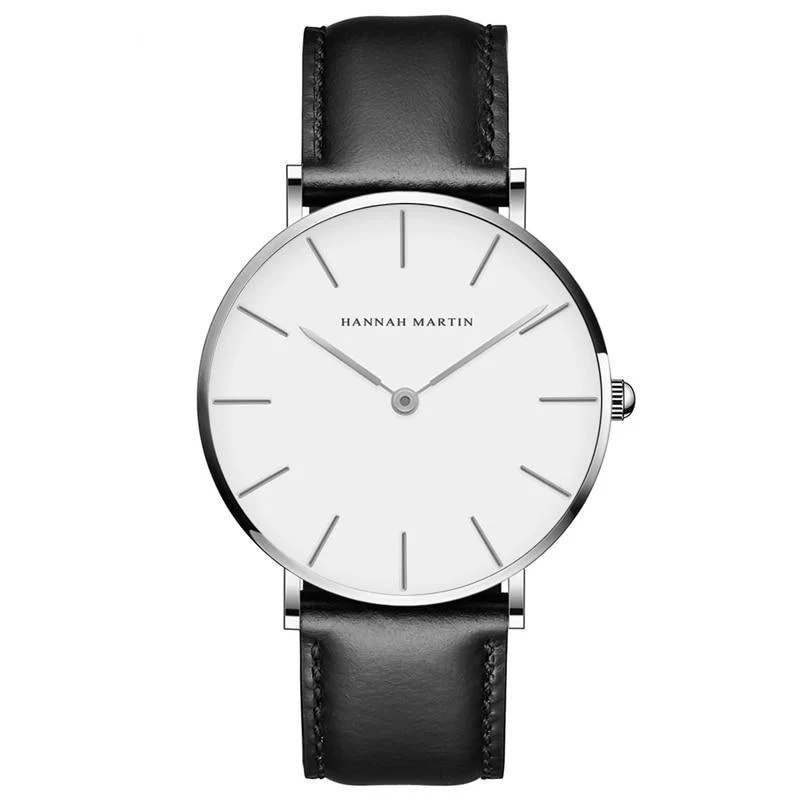 Dependable Albert Reloj clásico de caballero con correa de piel Unique