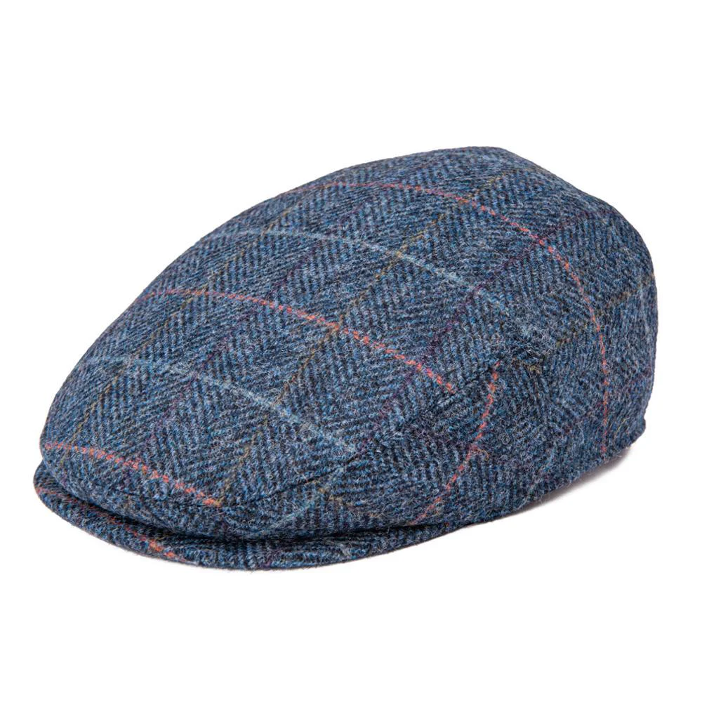 Flexible Herringbone Gorra plana de tweed a cuadros Eco-Friendly