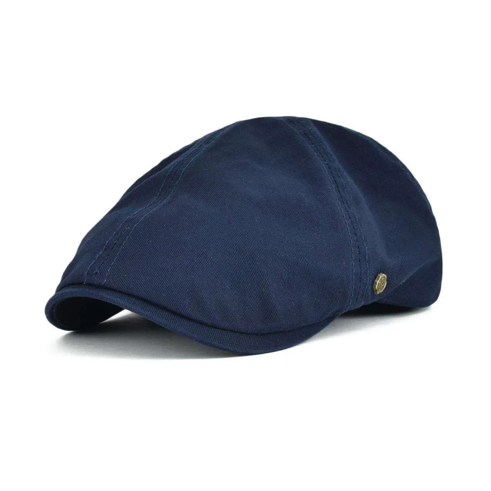 Detailed Gorra plana de algodón de sarga Unique