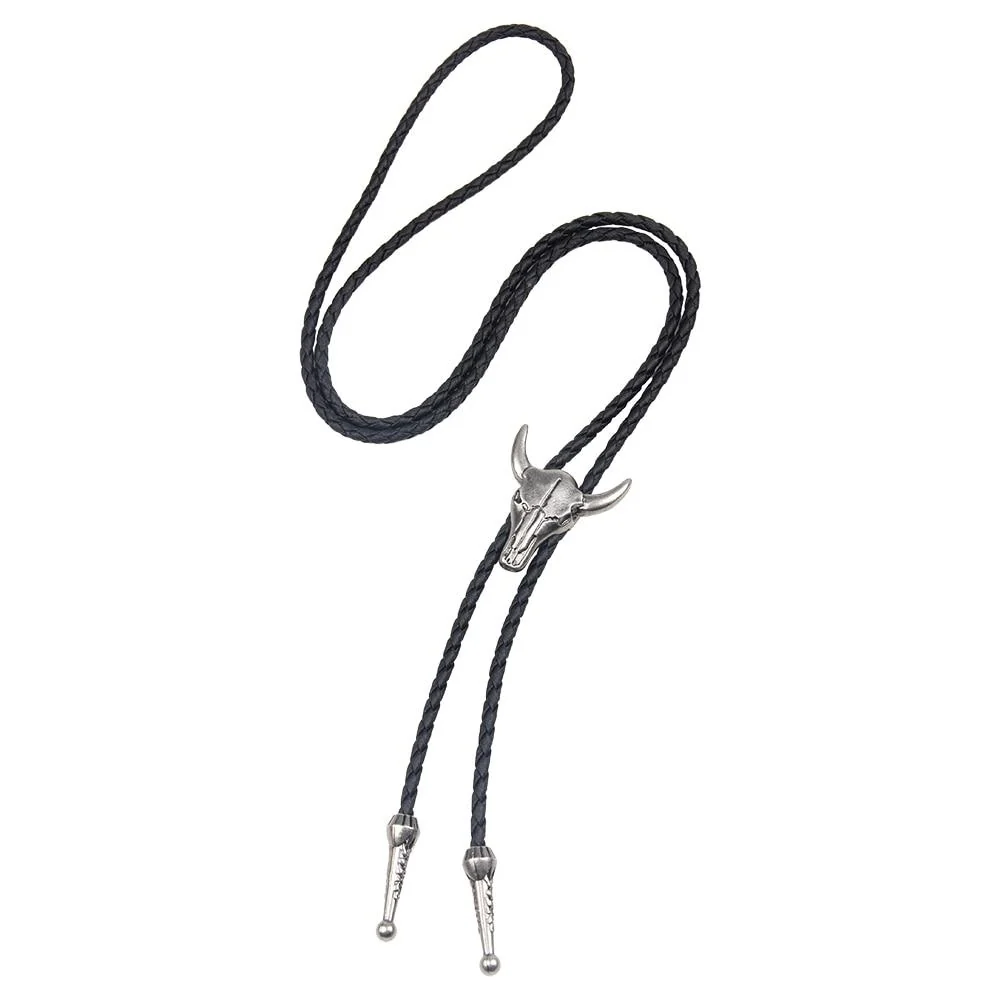 Eco-Friendly Corbata de bolo con cabeza de calavera de toro Pure