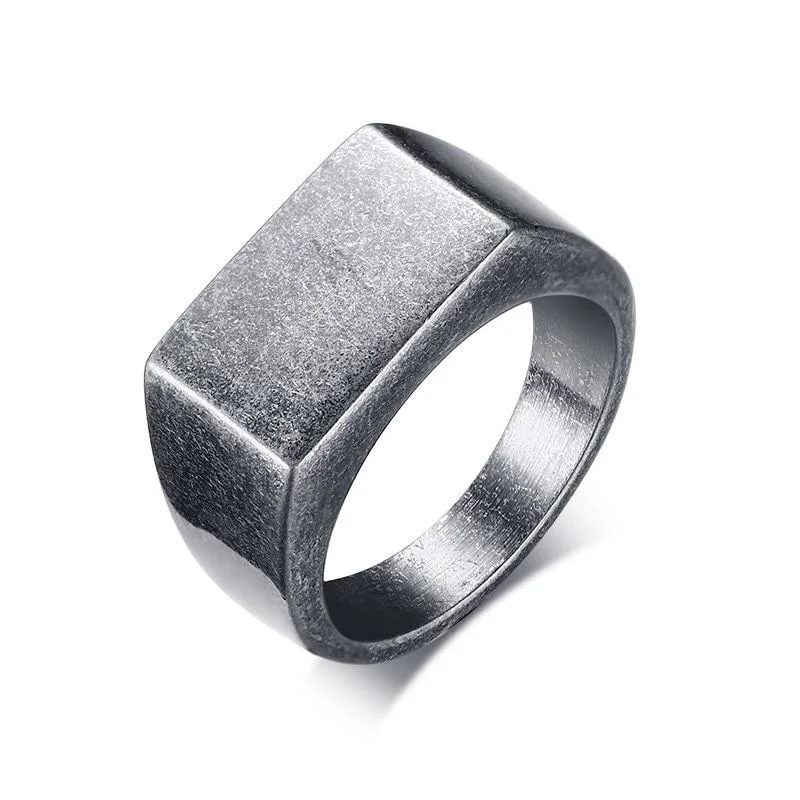 Minimalist Noah Anillo Signet Excellent