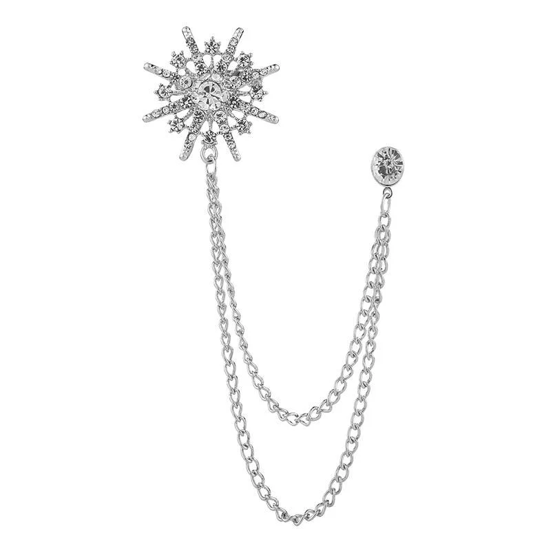 Functional Alfiler de borla con estrella de strass Elegant