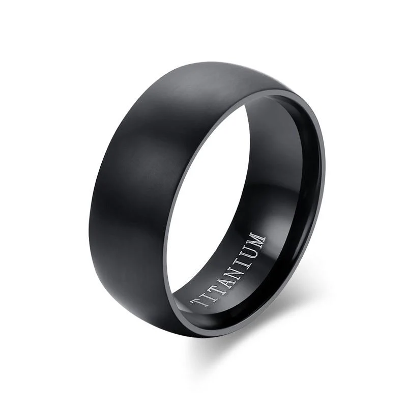 Reusable Anillo de titanio negro mate Enhanced