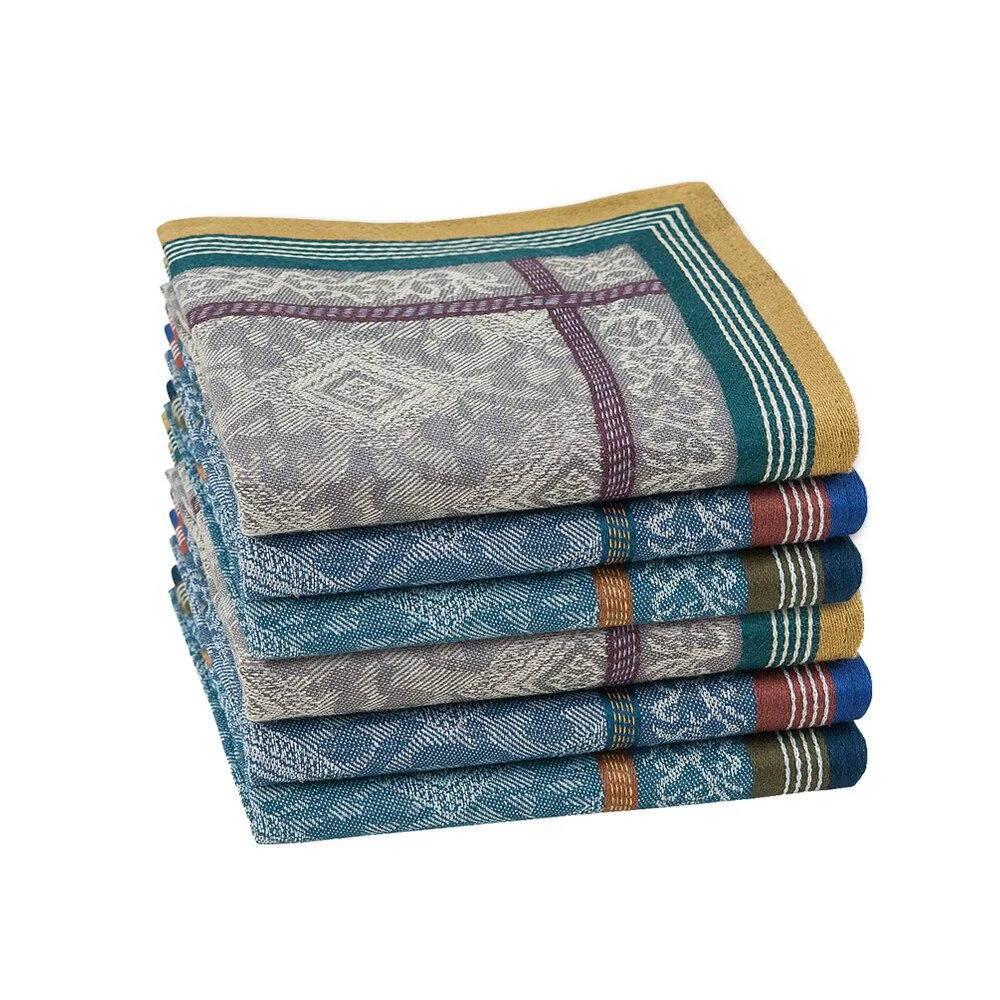 Trusted Set de 6 pañuelos de algodón jacquard Next-Generation