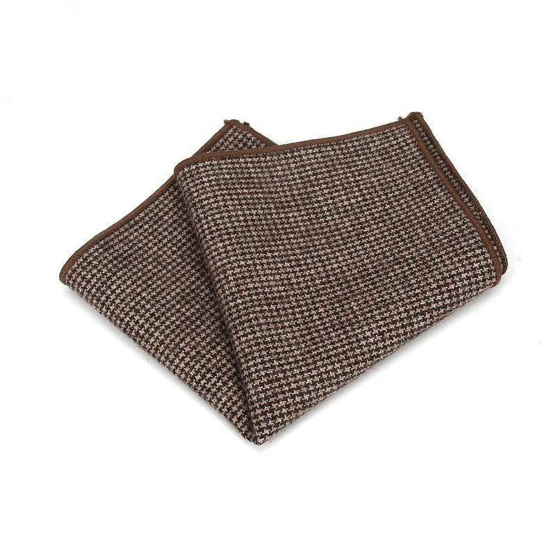 Optimized houndstooth Pañuelo de bolsillo de lana Casual