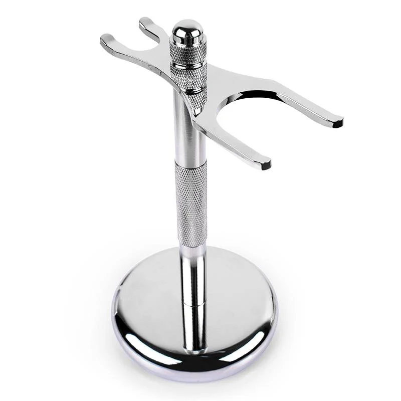 Relaxed Genova Brocha de afeitar y soporte para maquinilla de afeitar de acero inoxidable Easy-to-Use