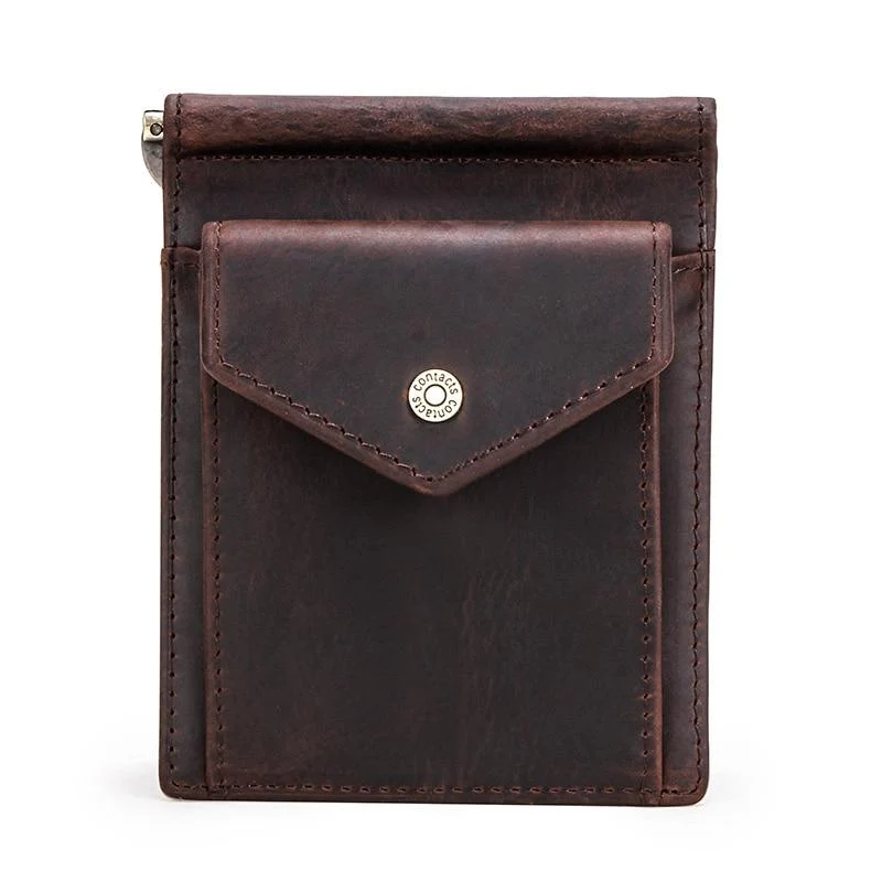Superior Federico Cartera con clip de piel de vaca RFID Next-Generation