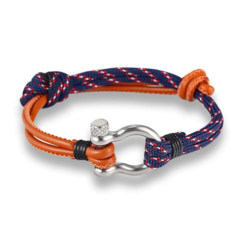 Premium Domenico Pulsera de cuerda de cuero Quality