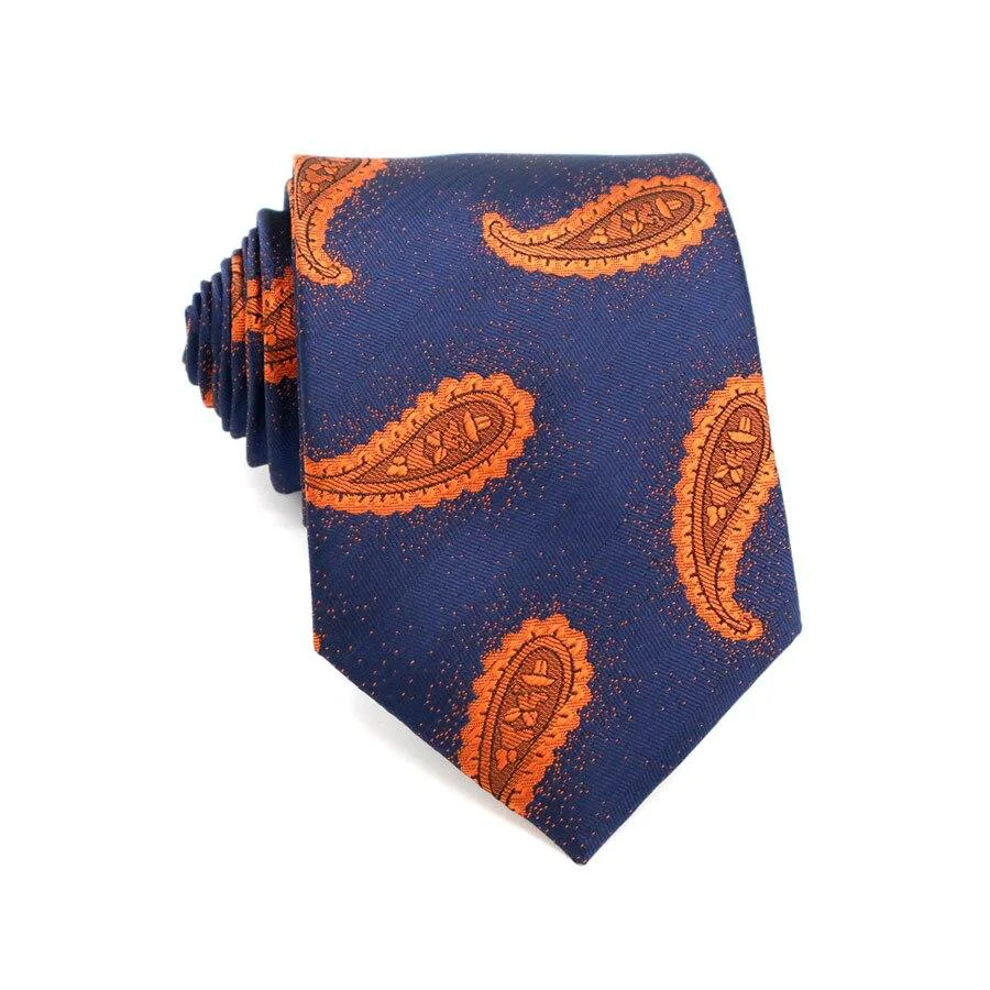 Fine Crafted Corbata de seda Paisley clásica Proven