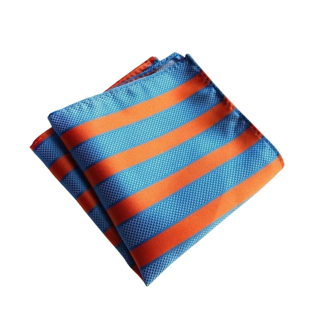 Advanced Awning Pañuelo de bolsillo de seda a rayas Fashionable