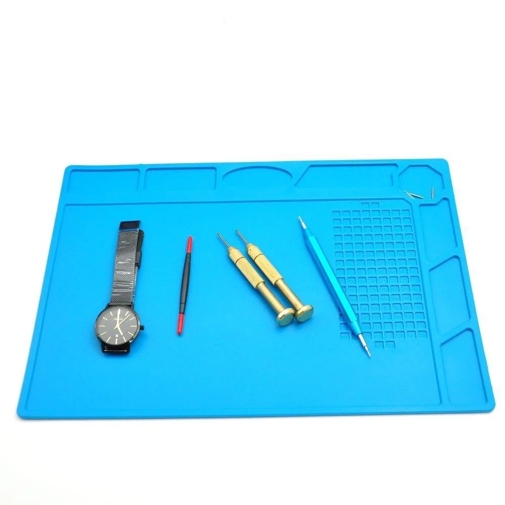Reliable GR Alfombrilla antideslizante de silicona resistente al calor para banco de reparación de relojes Recyclable