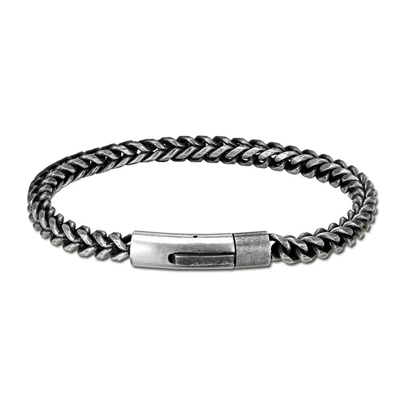 Refined Mattias Pulsera de cadena de acero inoxidable Recyclable