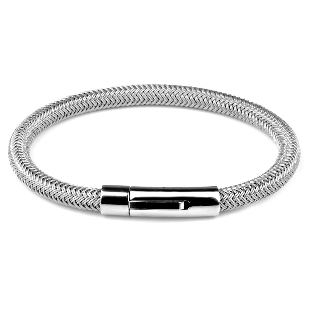 Lightweight Ornell Pulsera de cuerda metálica Responsible