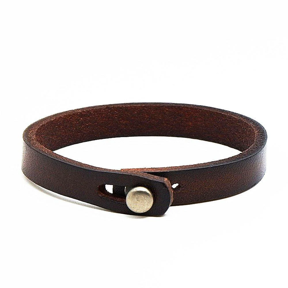 Verified Lennart Pulsera minimalista de piel de vaca Top-Quality