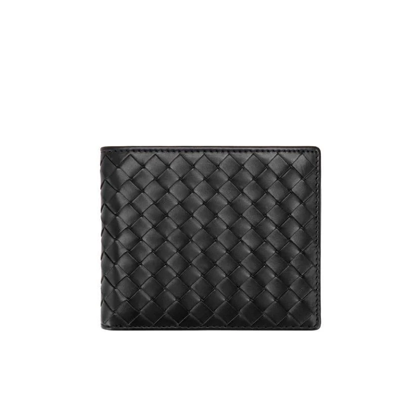 Easy-to-Use Alessandro Cartera Bifold de piel de vaca suave Solid