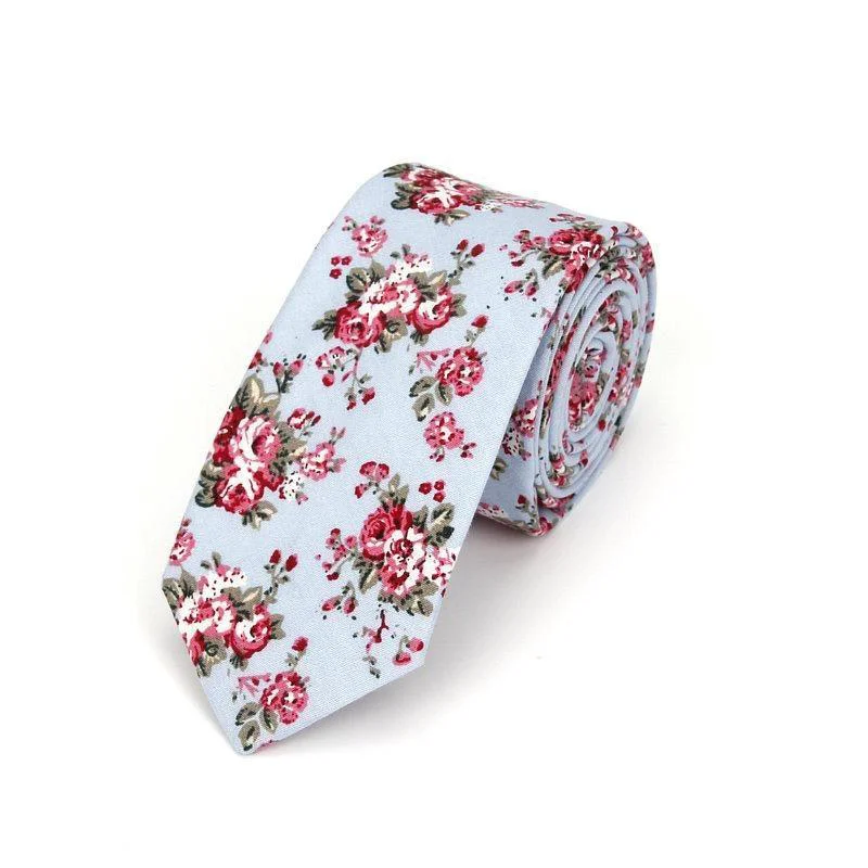 Exclusive Floral Casual Cotton Boho Tie Secure