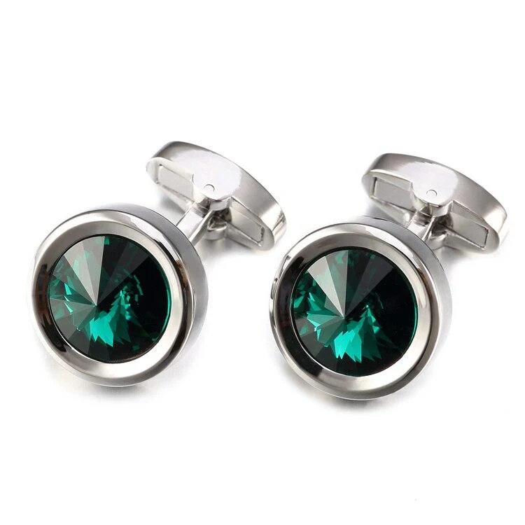 Unique Tormund Crystal Round Cufflinks High-Performance