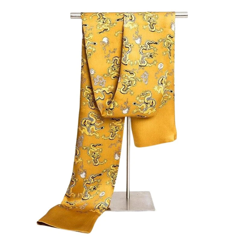 Top-Quality Dragon Silk Scarf Elegant