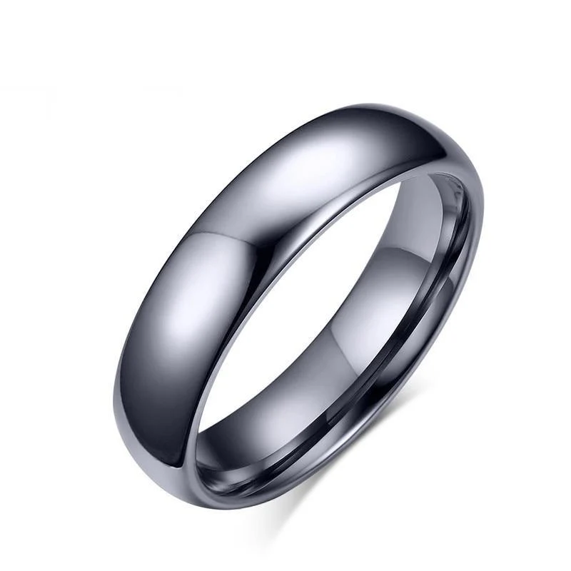 Reusable Alessandro Gunmetal Grey Tungsten Carbide Ring Convenient