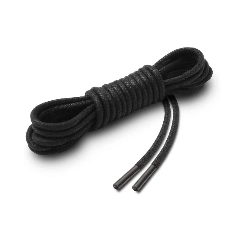 Trendy 1 Pair Waxed Round Cotton Oxford Shoelaces 24 to 47 Sophisticated